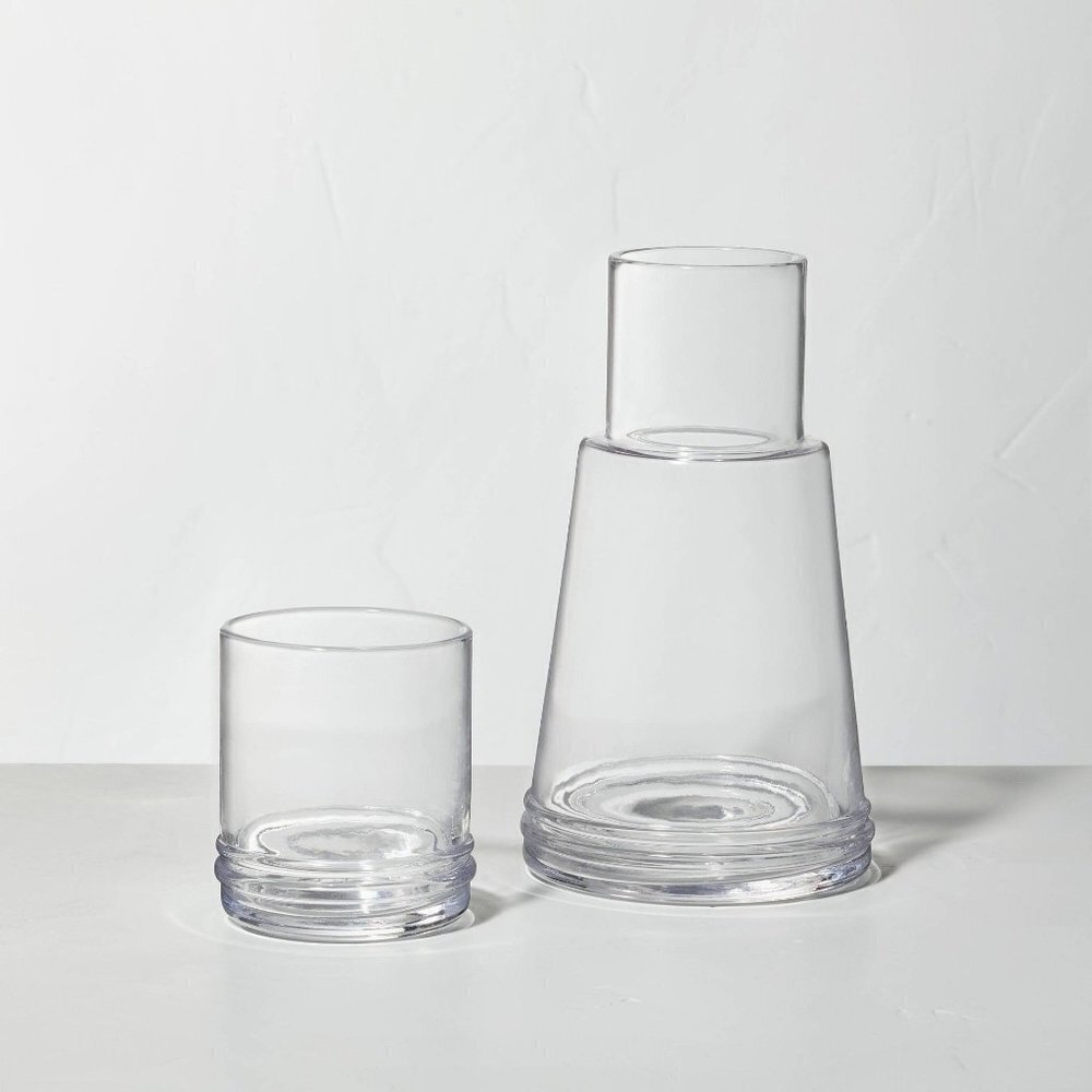 Hearth & Hand Magnolia 23.5oz Glass Carafe &‎ Tumbler Set - Target - New in Box